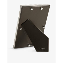 Lobjet Maxime Platinum-Plated Metal Photo Frame 10cm x 15cm - thumbnail 2