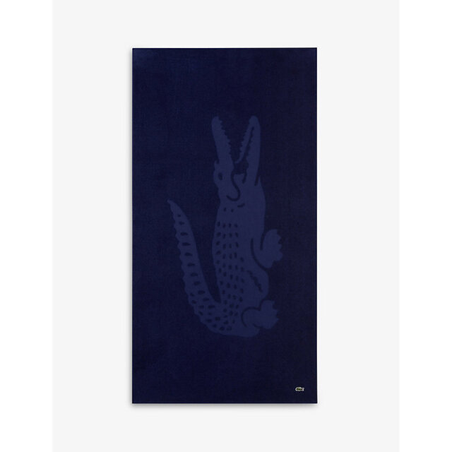 Lacoste Marine Cotton Beach Towel 100cm x 160cm - image 1