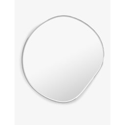 Ferm Living Pond Organic-Shaped Small Chrome-Plated Zinc Mirror 52cm - thumbnail 1