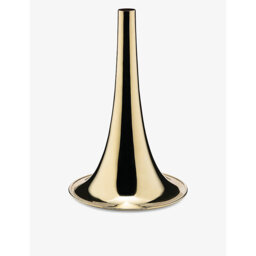 Alessi Trumpet Small Brass Vase 24.9cm