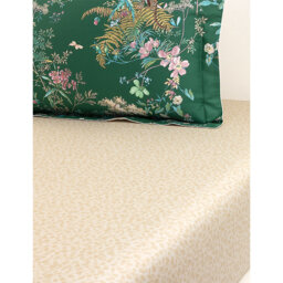 Yves Delorme Contes Leopard-Print Cotton-Sateen Fitted Sheet - thumbnail 1