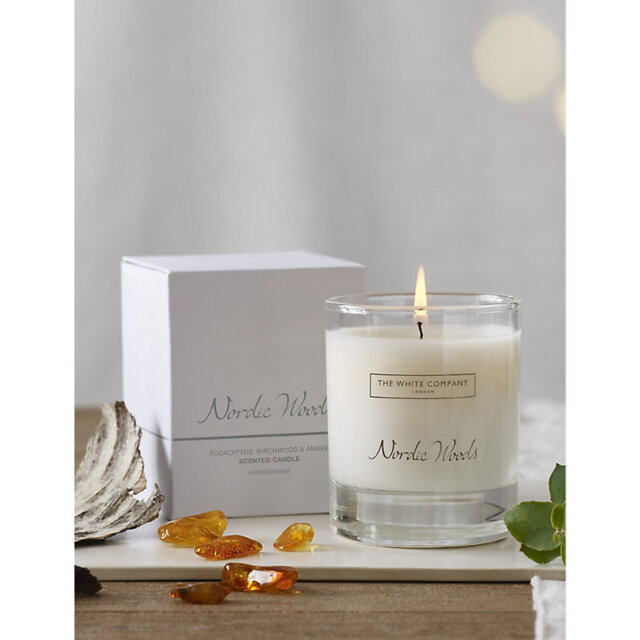 The White Company Nordic Woods scented candle 140g