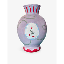 Disney x Laetitia Rouget The Enchanted Rose Lilac Earthenware Vase - thumbnail 1