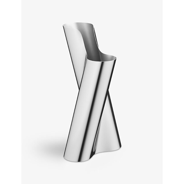 Georg Jensen Lituus Floor Stainless-Steel Vase - image 1