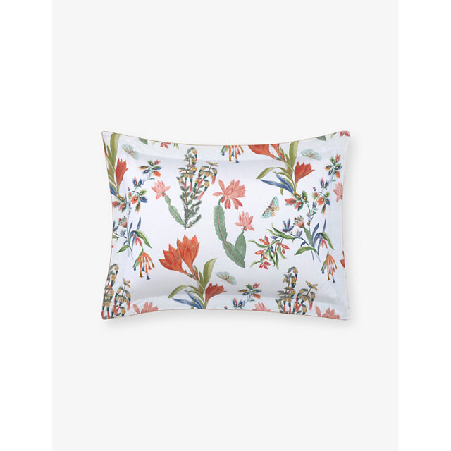 Yves Delorme Eze Floral-Print Cotton-Sateen Oxford Pillowcase 50cm x 75cm - image 1