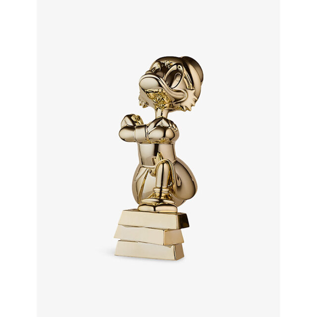 Leblon Delienne Uncle Scrooge Ingots Small Chrome Resin Figurine 30cm - image 1