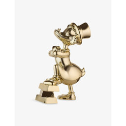 Leblon Delienne Uncle Scrooge Ingots Small Chrome Resin Figurine 30cm - thumbnail 2