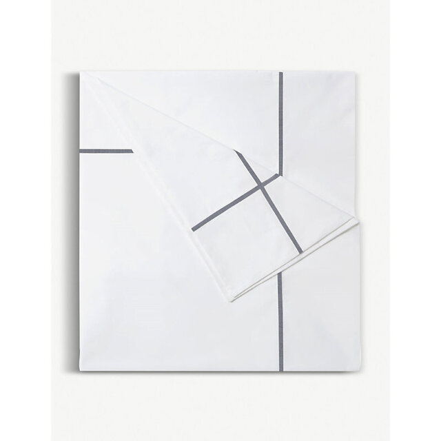 Yves Delorme Athena Pierre Cotton Duvet Cover - image 1