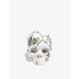Seletti Kintsugi Skull Porcelain Ornament 16cm - thumbnail 1