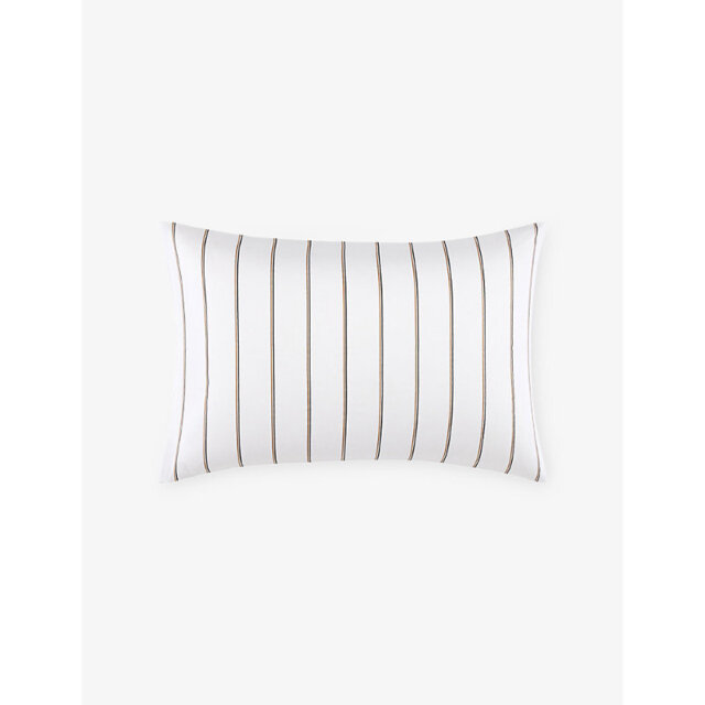 Boss Bray Striped Cotton Pillowcase 50cm x 75cm - image 1