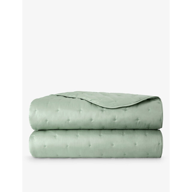 Yves Delorme Triomphe Veronese Quilted Super-King Cotton-Blend Bed Cover - image 1