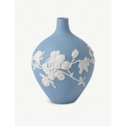 Wedgwood Magnolia Bud Jasperware Vase 14cm - thumbnail 1