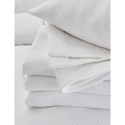 The White Company Mason Single Cotton Bedspread 250cm x 190cm - thumbnail 1