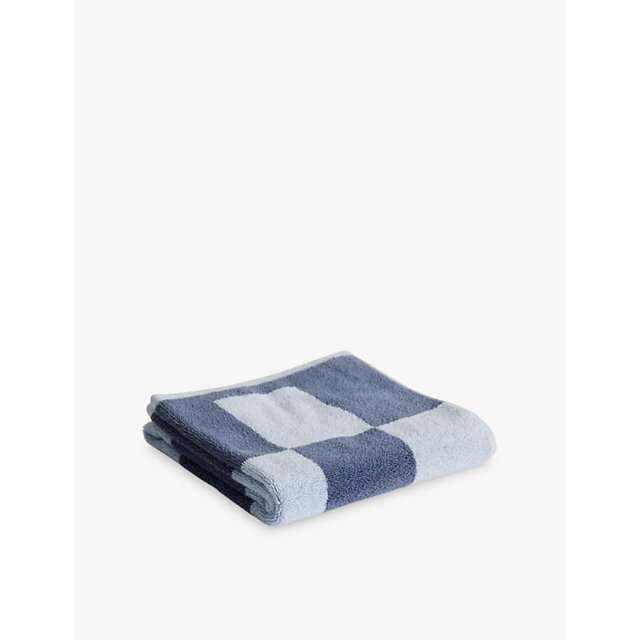 Hay Check-Pattern Cotton Hand Towel - image 1