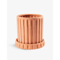 Seletti Antonio Aricò Magna Graecia Dorico Column-Pattern Terracotta Vase 30cm