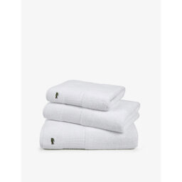 Lacoste Le Croco Logo-Embroidered Cotton Guest Towel 40cm x 60cm - thumbnail 2