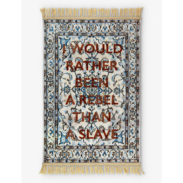 Seletti Loredana Longo Burnt Rebel Woven Rug 120cm x 80cm