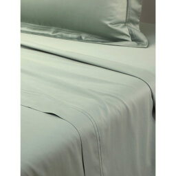 Yves Delorme Triomphe Veronese Bordered Cotton Double Flat Sheet