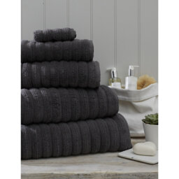 The White Company Ribbed Hydrocotton Super Jumbo Towel - thumbnail 2