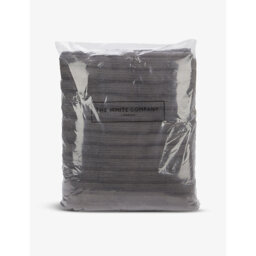 The White Company Ribbed Hydrocotton Super Jumbo Towel - thumbnail 1