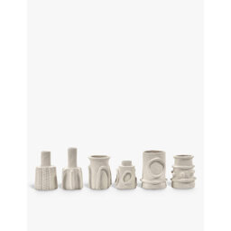 Serax Marie Michielssen Molly Stoneware Vases Set Of Six