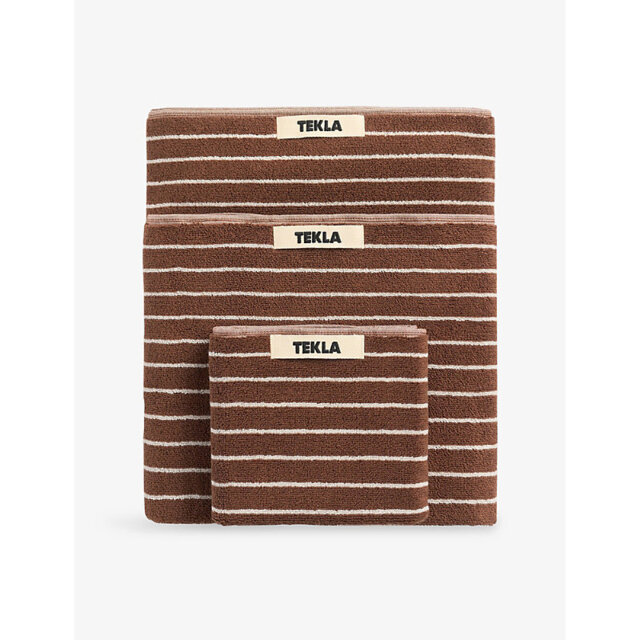 Tekla Striped Cotton Bath Towel 70cm x 140cm - image 1