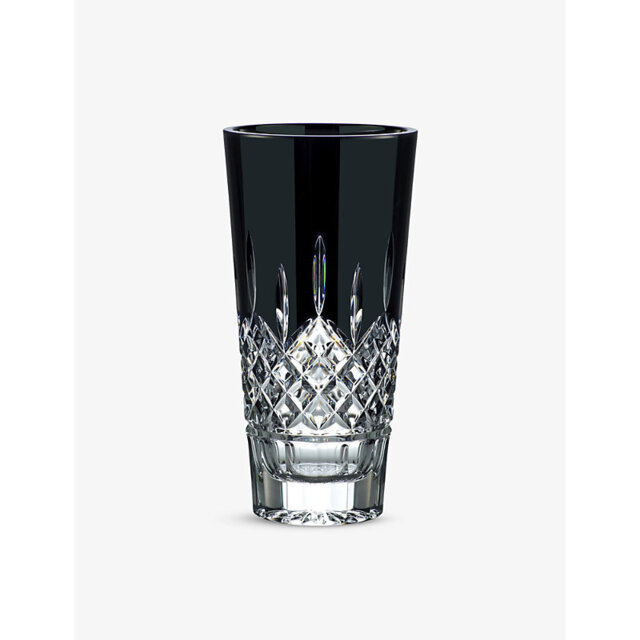 Waterford Lismore Black Crystal Vase 25cm - image 1