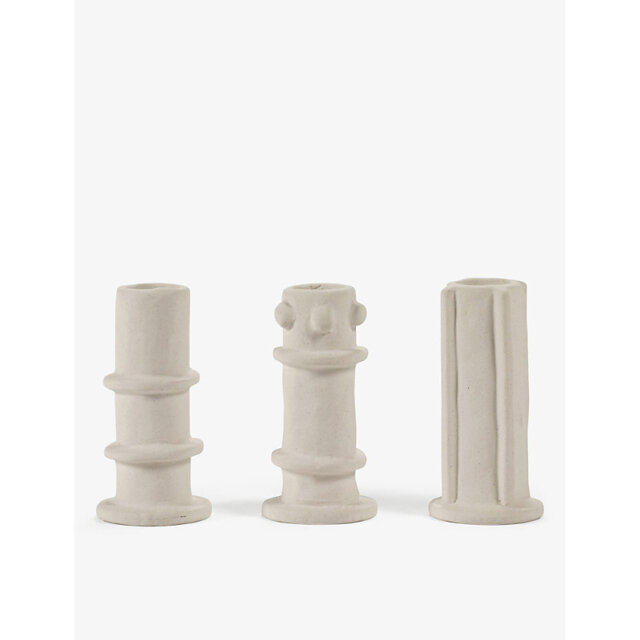 Serax 03 Molly Stoneware Candle Holders Set Of Three - image 1
