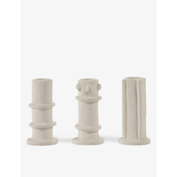 Serax 03 Molly Stoneware Candle Holders Set Of Three - thumbnail 1
