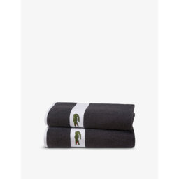 Lacoste Casual Logo-Embroidered Cotton Bath Sheet 100cm x 150cm - thumbnail 1