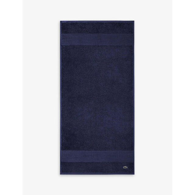 Lacoste Le Croco Logo-Embroidered Cotton Hand Towel 50cm x 100cm - image 1
