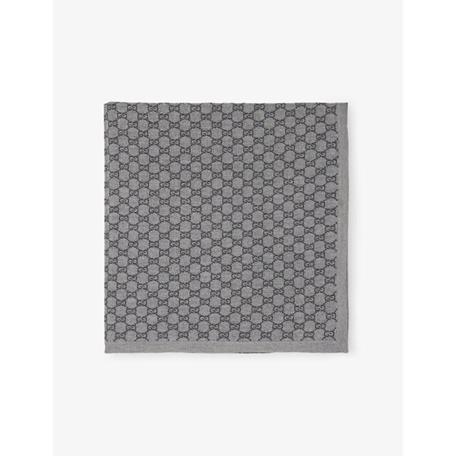 Gucci Gg-Monogram Wool Baby Blanket - image 1