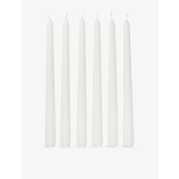 The White Company Tapered Unscented Set Of Six Dinner Candles - thumbnail 1