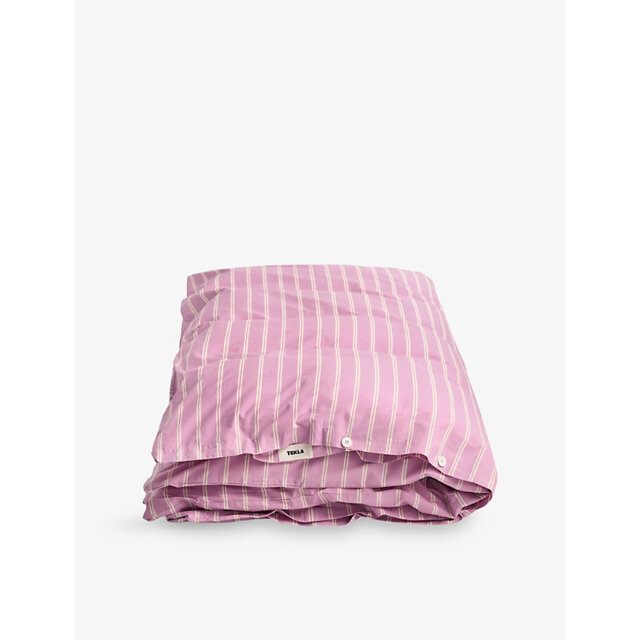 Tekla Percale Super-King Cotton Duvet Cover - image 1