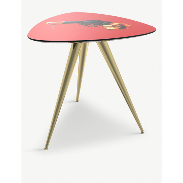 Seletti Revolver Wooden Side Table 48cm - image 1