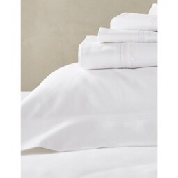 The White Company Cranleigh Bordered Cotton Duvet Cover - thumbnail 2