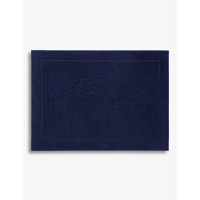 Lacoste Branded Cotton Bath Mat 55cm x 80cm