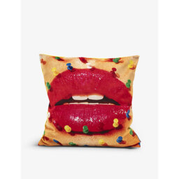 Seletti Wears Toiletpaper Mouth With Pins Cushion Cover 50cm x 50cm - thumbnail 1