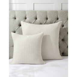 The White Company Florian Large Square Cotton Cushion Cover 65cm x 65cm - thumbnail 2
