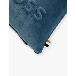 Boss Bold Logo-Embroidered Velvet Cushion Cover 45cm x 45cm - thumbnail 2
