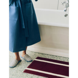 Hay Striped Cotton Bath Mat - thumbnail 2