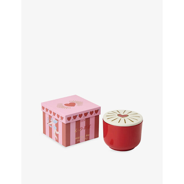 Paddywax Wild Fig Rose Glass Lid Scented Wax Candle 226g - image 1