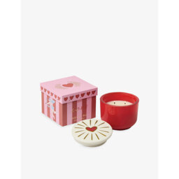 Paddywax Wild Fig Rose Glass Lid Scented Wax Candle 226g - thumbnail 2