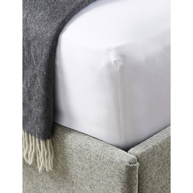 The White Company Savoy Cotton Fitted Sheet