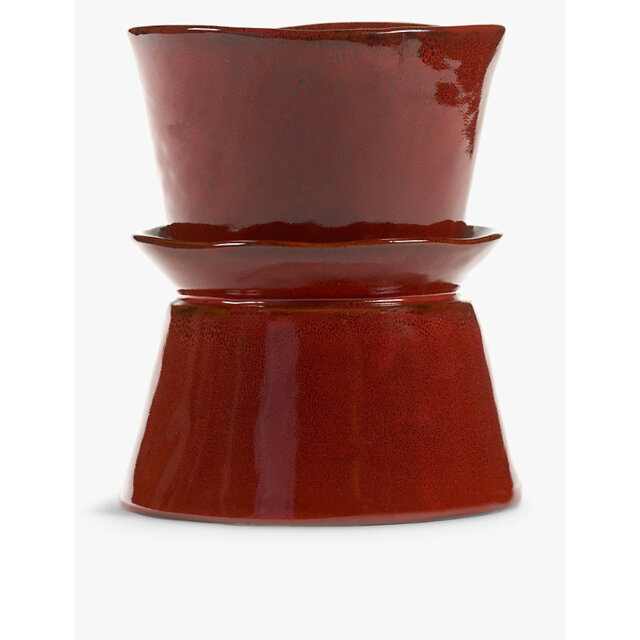 Serax Ebony La Mere Stoneware Vase 22cm - image 1