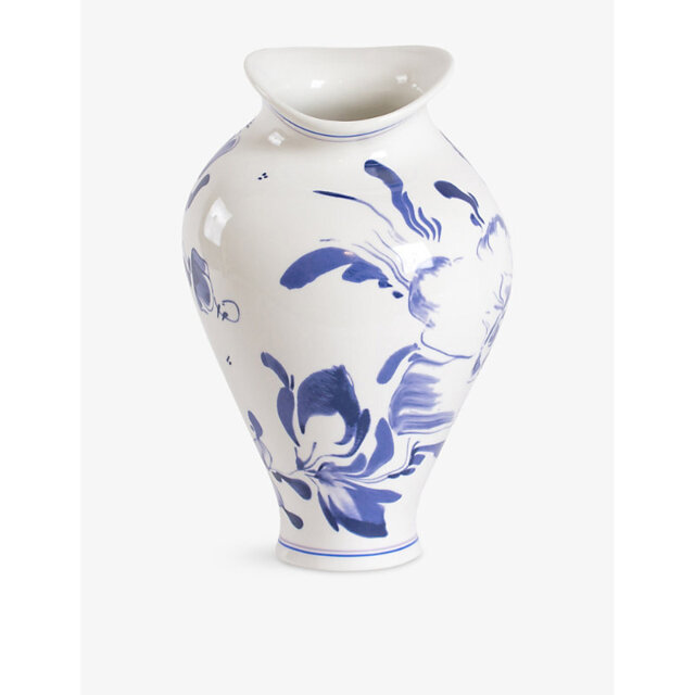 Diesel Living With Seletti Classics On Acid Floral Delft Porcelain Vase - image 1