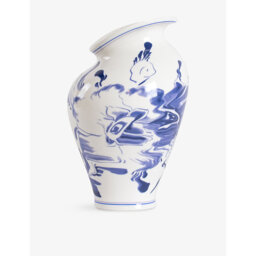 Diesel Living With Seletti Classics On Acid Floral Delft Porcelain Vase - thumbnail 2