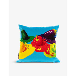 Seletti Vegetables Graphic-Print Woven Cushion Cover 50cm - thumbnail 1
