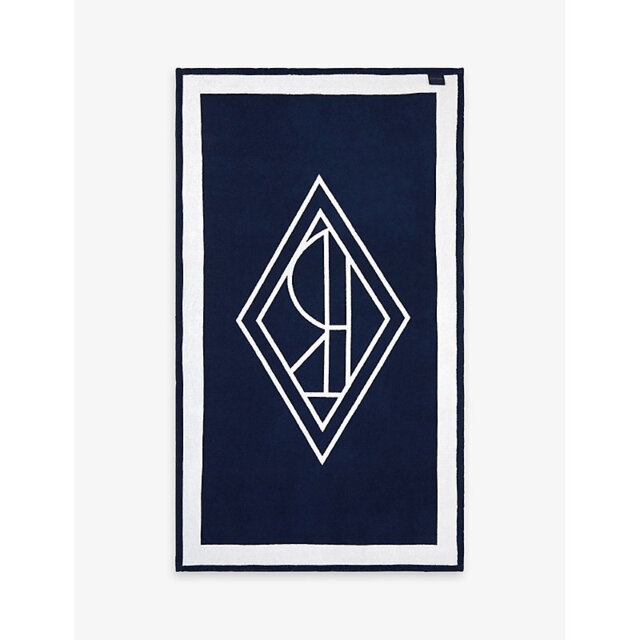 Ralph Lauren Home Logo-Print Cotton Beach Towel 100cm x 170cm - image 1