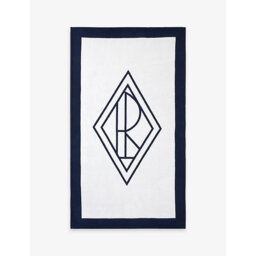 Ralph Lauren Home Logo-Print Cotton Beach Towel 100cm x 170cm - thumbnail 2